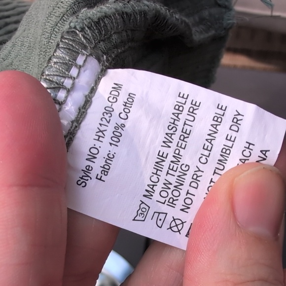 Oversized Olive Green Corduroy Shacket - Women's XS - Picture 7 of 7